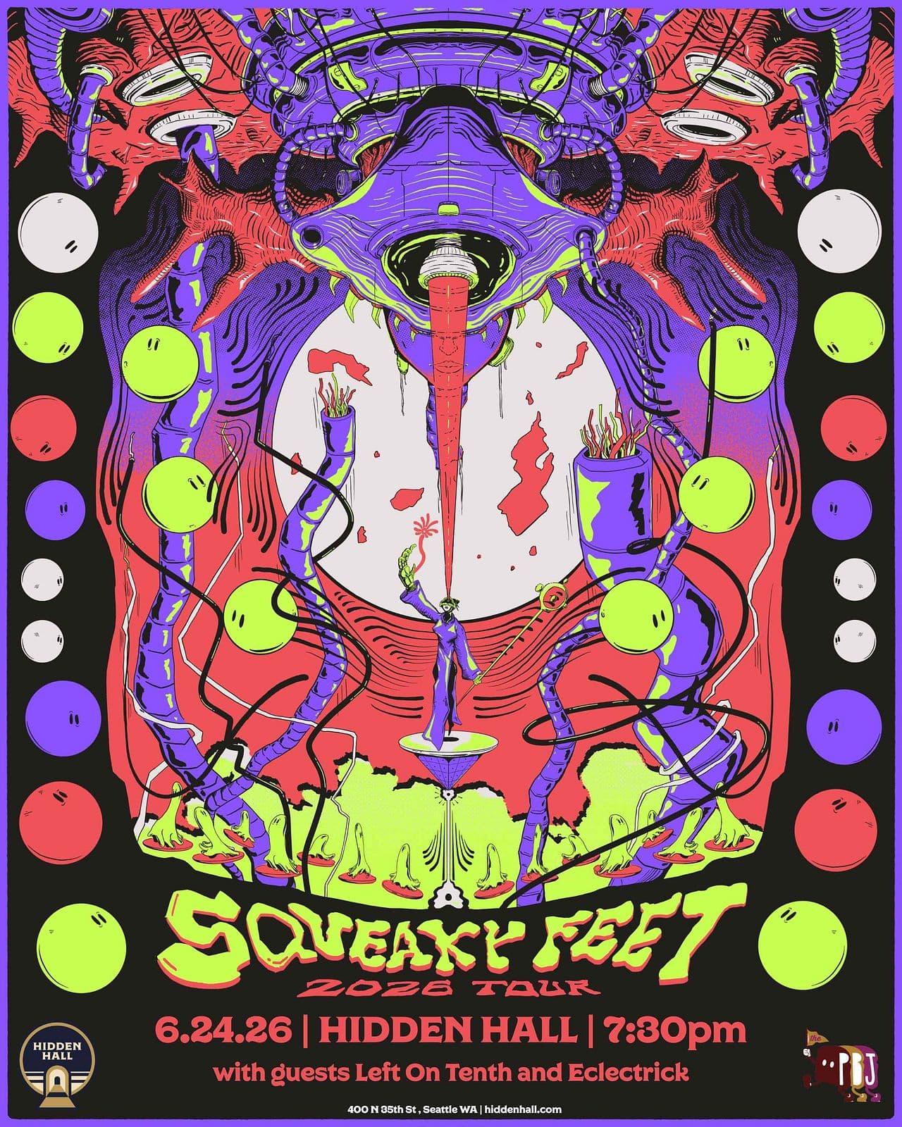 SQUEAKY FEET with guests Left On Tenth and Eclectrick