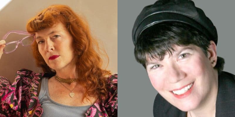 Melissa Auf der Maur with Gillian Gaar